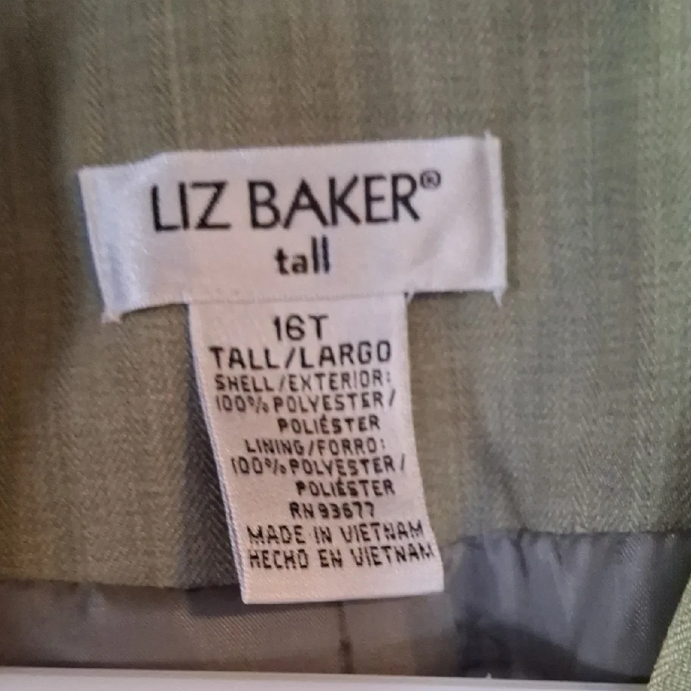 Liz Baker Olive Women's Blazer NWOT
